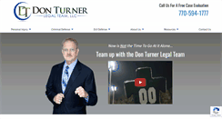 Desktop Screenshot of donturnerlegalteam.com