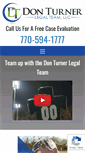 Mobile Screenshot of donturnerlegalteam.com