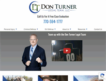 Tablet Screenshot of donturnerlegalteam.com